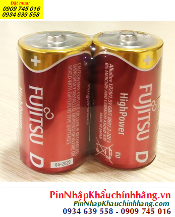 Fujitsu LR20(2S) FH; Pin đại D 1.5v Alkaline Fujitsu LR20(2S) FH chuyên dụng (190.000/ vỉ 2viên)